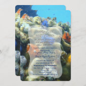 Faire-part de mariage | Vue sous-marine (Devant / Derrière)