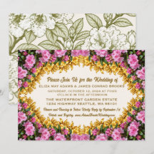 Faire-part de mariage Washington Coast Rhododendro