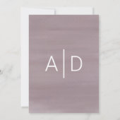 Faire-part de mariage Watercolor du jardin moderne (Dos)