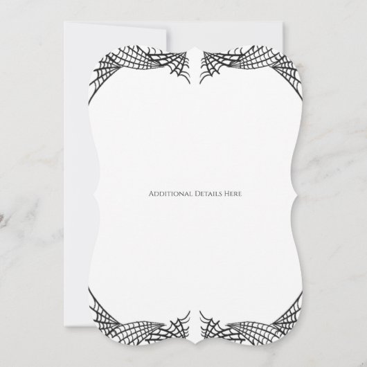 Faire-part de mariage Web Spiders (Dos)