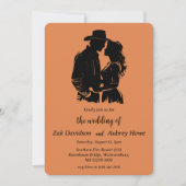 Faire-part de mariage western boho moderne (Devant)
