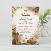 Faire-part de mariage Western Ranch Luxe (Debout devant)