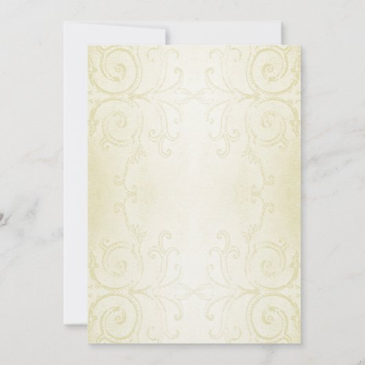 Faire-part de mariage Western Wagon Wheel (Dos)