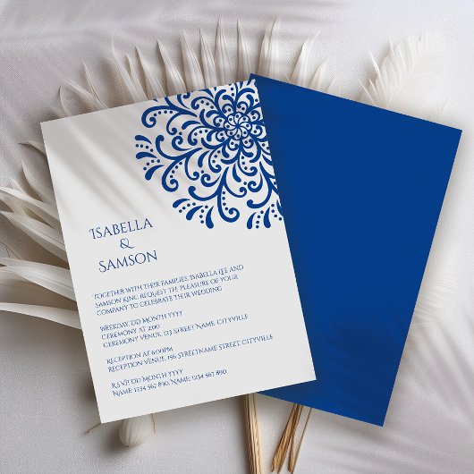 Faire-part de mariage Whimsical Bleu