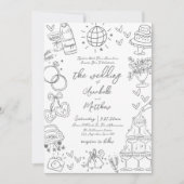 Faire-part de mariage Whimsical Gray Gray (Devant)