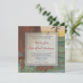 Faire-part de mariage Whimsical Horse (Debout devant)