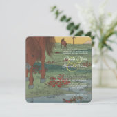 Faire-part de mariage Whimsical Horse (Debout devant)