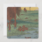 Faire-part de mariage Whimsical Horse (Dos)