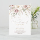 Faire-part de mariage Whispering Magnolia (Debout devant)