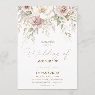 Faire-part de mariage Whispering Magnolia
