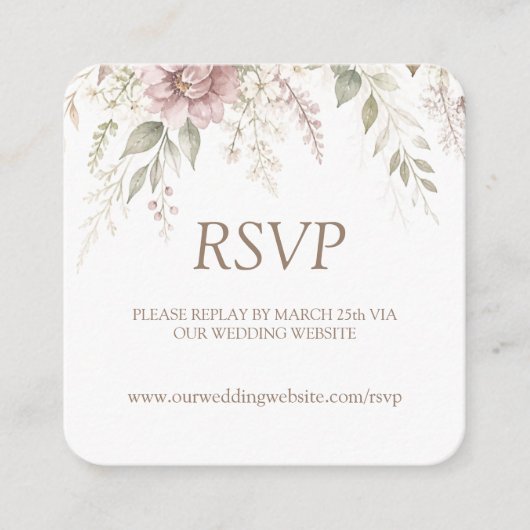 Faire-part de mariage Whispering Magnolia (Devant)
