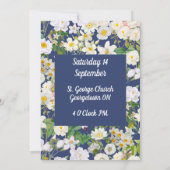 Faire-part de mariage White Bloom  (Dos)