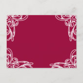 Faire-part de mariage White Corners tourbillonne s (Dos)