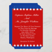 Faire-part de mariage White Stars (Devant / Derrière)