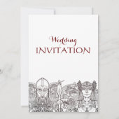 Faire-part de mariage Woden & Fríge (Dos)