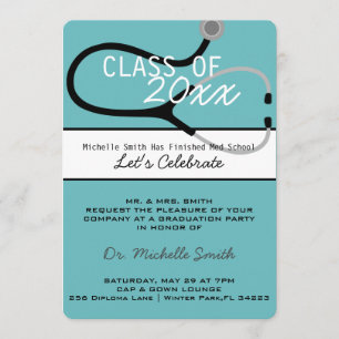 Faire-part de médecin obtention du diplôme de