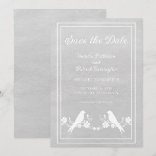 Faire-part de mise à jour de mariage aux fleurs de