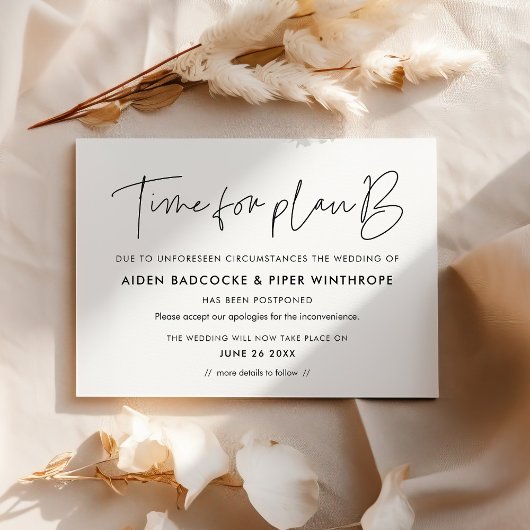 Faire-part de mise à jour du statut Mariage minima