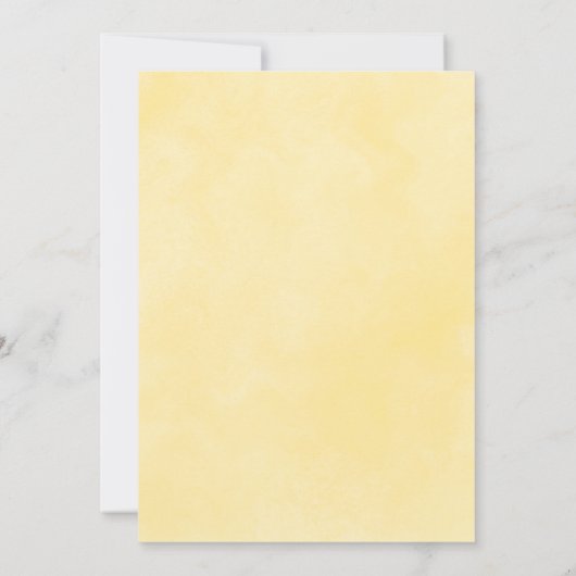 Faire-part de mise à jour élégant Magnolia jaune (Dos)