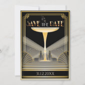 Faire-Part de Mise en Garde Champagne Deco (Devant)