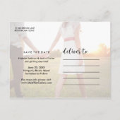 Faire-part de mise en garde de photo de fantaisie (Dos)