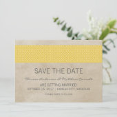 Faire-part de mise en garde de style rustique dama (Debout devant)