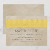 Faire-part de mise en garde de style rustique dama (Devant / Derrière)