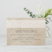 Faire-part de mise en vente de date de mariage en (Debout devant)