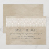 Faire-part de mise en vente de date de mariage en (Devant / Derrière)