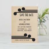 Faire-part de mise en vente Ebony Deco Chic (Debout devant)