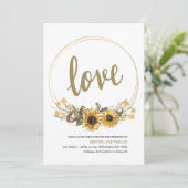 Faire-part de mise en vente "Love Floral" pour une (Debout devant)