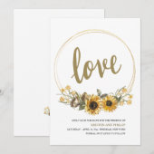 Faire-part de mise en vente "Love Floral" pour une (Devant / Derrière)