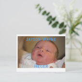 Faire-part de naissance (Debout devant)