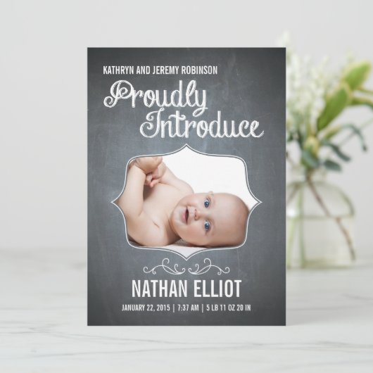 Faire-part de naissance (Debout devant)