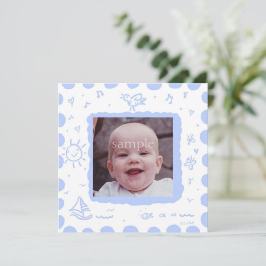 Faire-part de naissance (Debout devant)