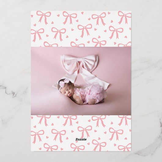 Faire-part de naissance (Verso)