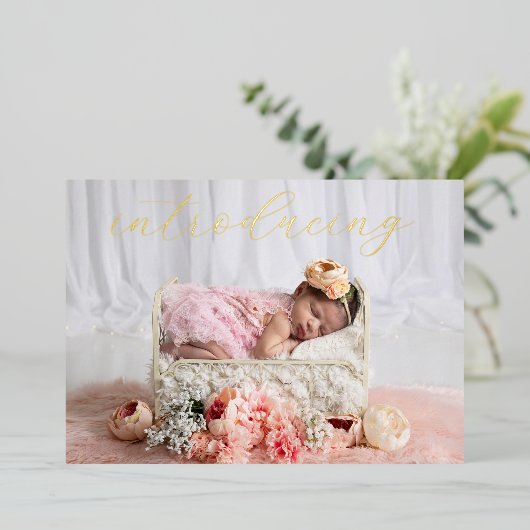 Faire-part de naissance (Debout devant)