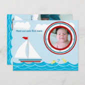 Faire-part de naissance (Devant / Derrière)