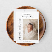 Faire-part de naissance 3 photos Modern Newborn