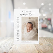 Faire-part de naissance 3 photos Modern Newborn