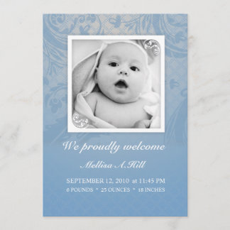 Faire-part de naissance 5x7 - No 1