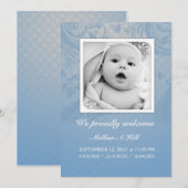 Faire-part de naissance 5x7 - No 1 (Devant / Derrière)