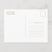 Faire-part de naissance à cadre arch moderne (Dos)