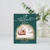 Faire-part de naissance à cadre arch moderne (Debout devant)