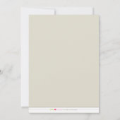 Faire-part de naissance à monogramme timbré :: ble (Dos)