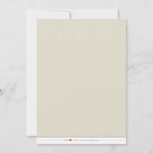 Faire-part de naissance à monogramme timbré :: ble (Dos)