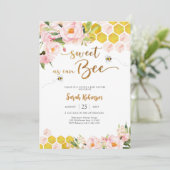 Faire-part de naissance abeille (Debout devant)