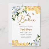 Faire-part de naissance abeille (Devant)