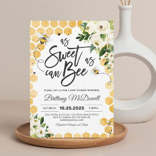 Faire-part de naissance abeille genre neutre