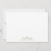 Faire-part de naissance Agneau Rose (Dos)